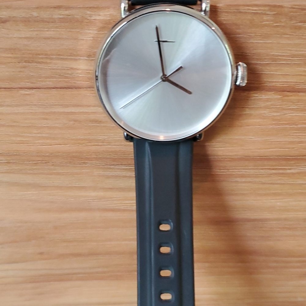 Shinola Custom-Built Silver & Black Men's Watch